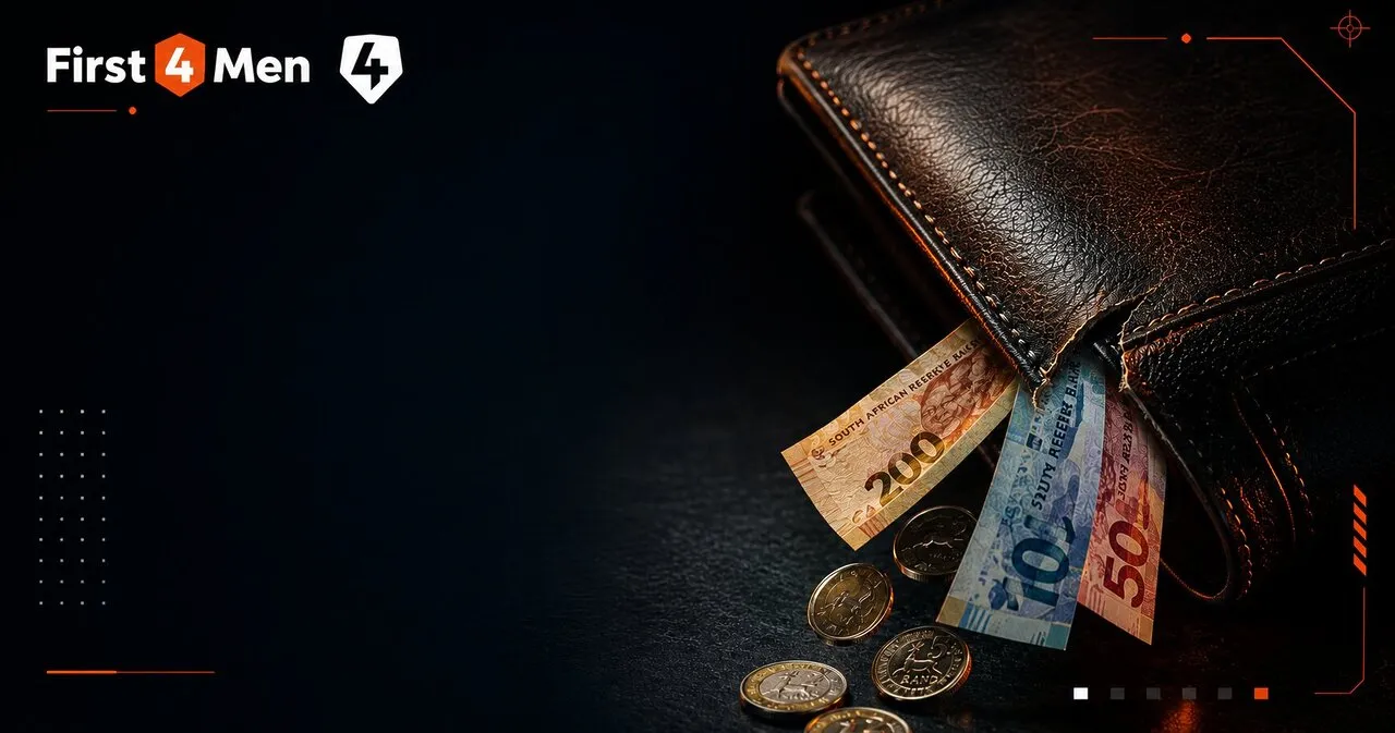 A leather wallet leaking money, symbolising the hidden cost of paying for duplicate household contents insurance policies in South Africa.